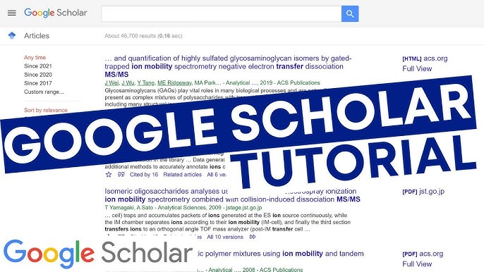 google scholar search tips