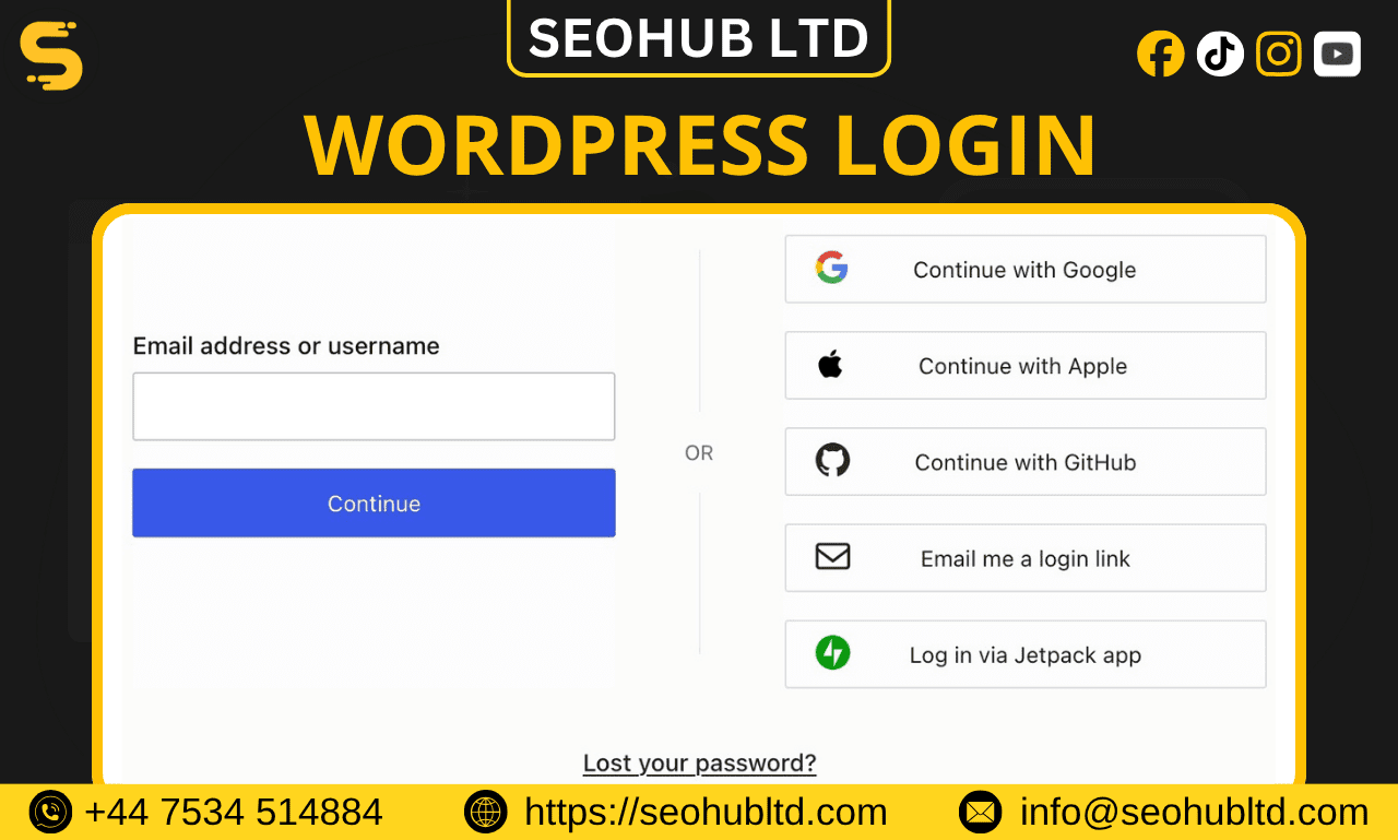WordPress login